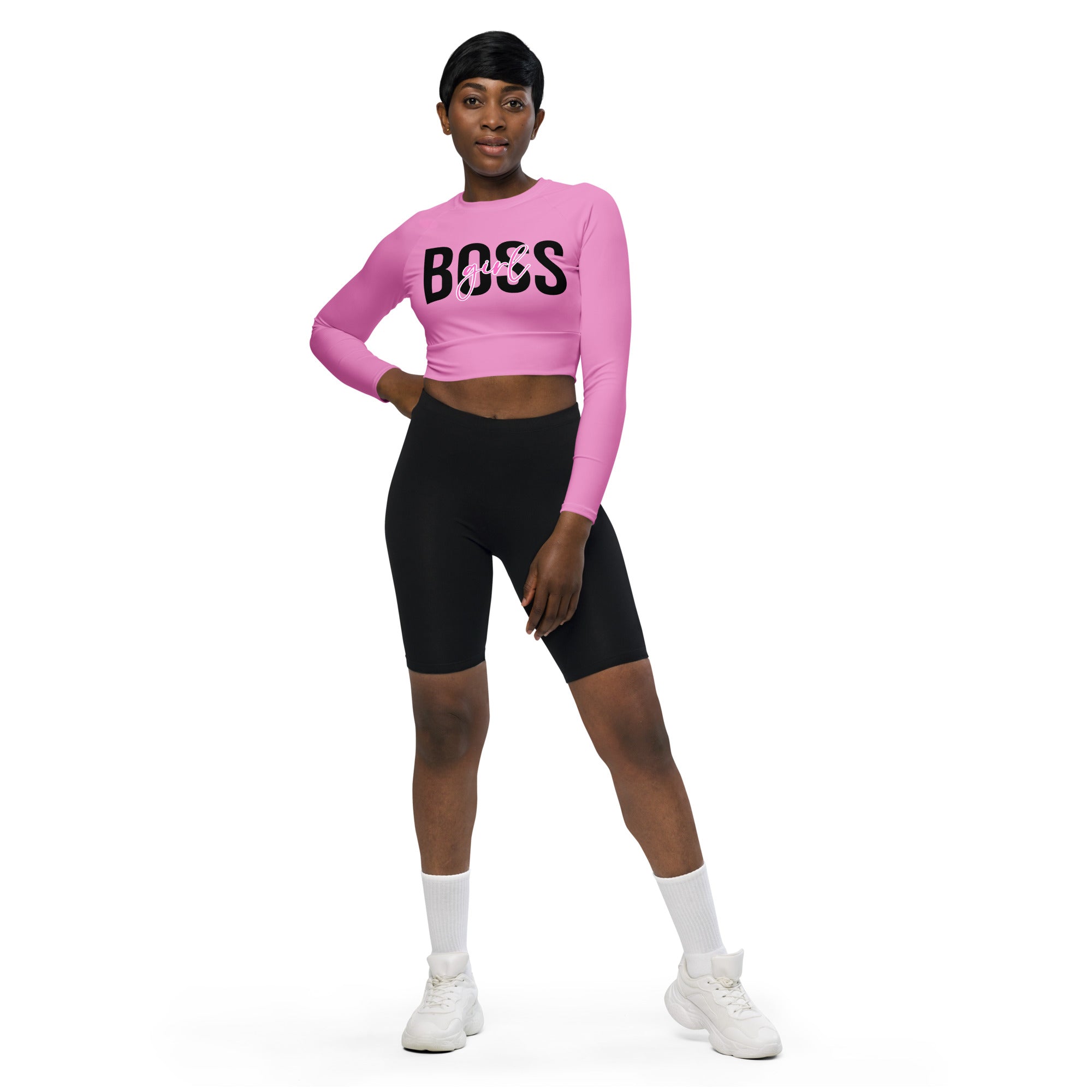 SHE REBEL - Girl Boss Recycled Crop Top UPF 50+